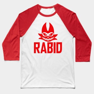 RABID TEXT LOGO Baseball T-Shirt